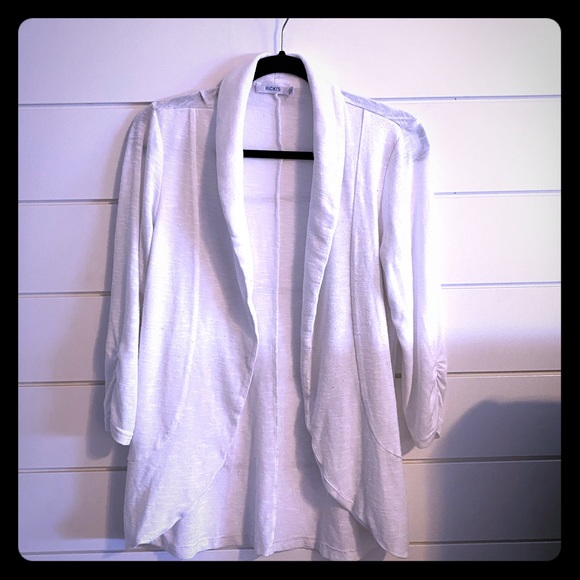 Off White Blazer Cardigan - Picture 1 of 5